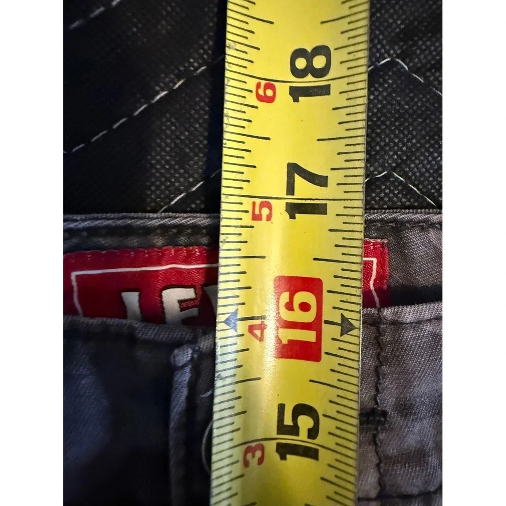 Levi's Red Tab Cargo Shorts Mens W40 Grey Camo Y2K Cotton Utility